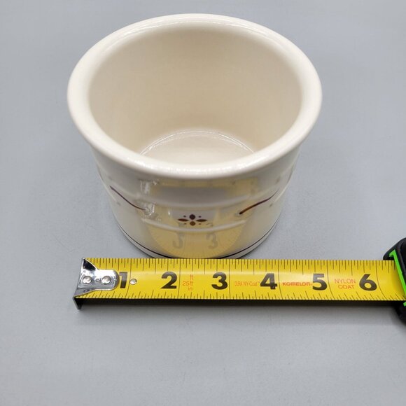 Longaberger Stoneware Ceramic Crock Pottery Planter 3.5" Tall - Picture 6 of 7